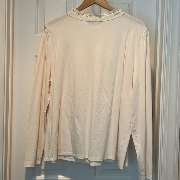 Women’s LOFT cream top XL - Picture 4 of 6